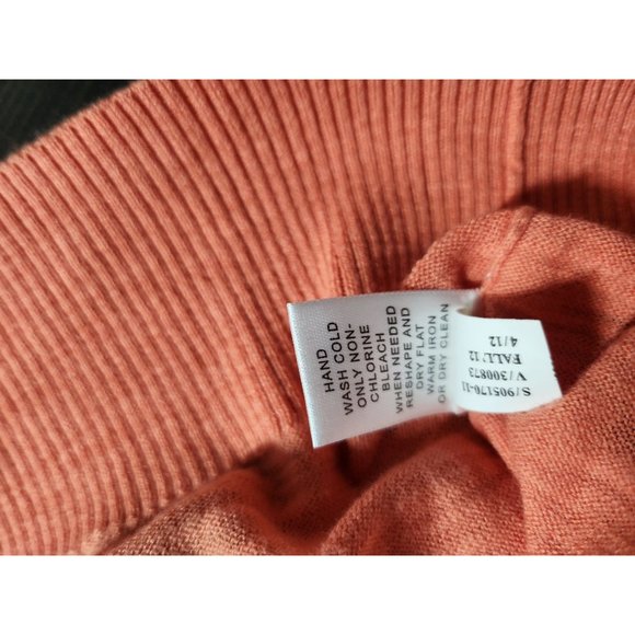 Banana Republic Womens Orange Short Sleeve‎ Cardigan sz Med - Picture 5 of 6